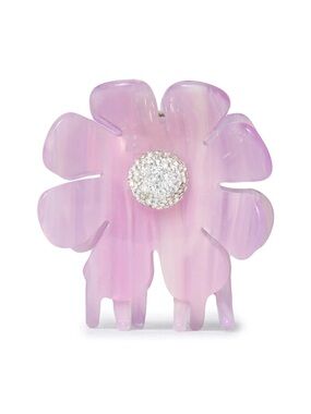 Lele Sadoughi French Rose Claw Clip NWT